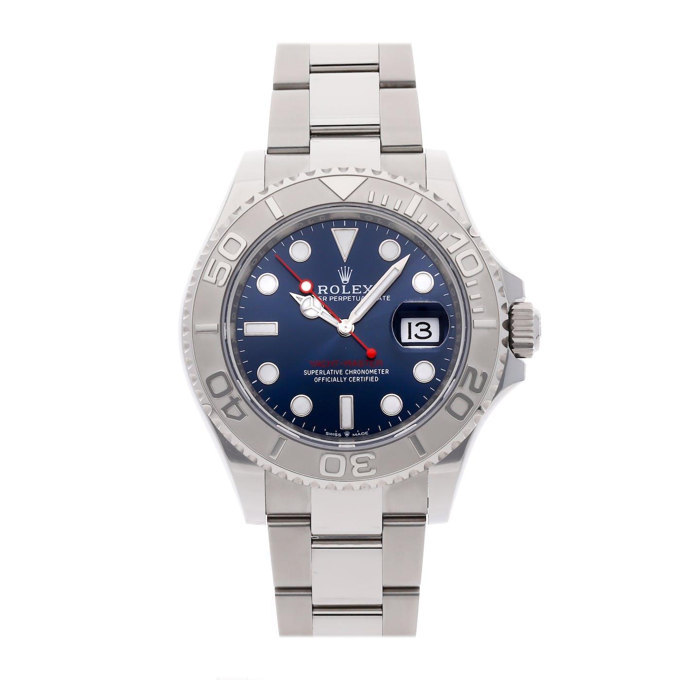 Rolex Yachtmaster Stainless Steel and Platinum Blue Dial 126622