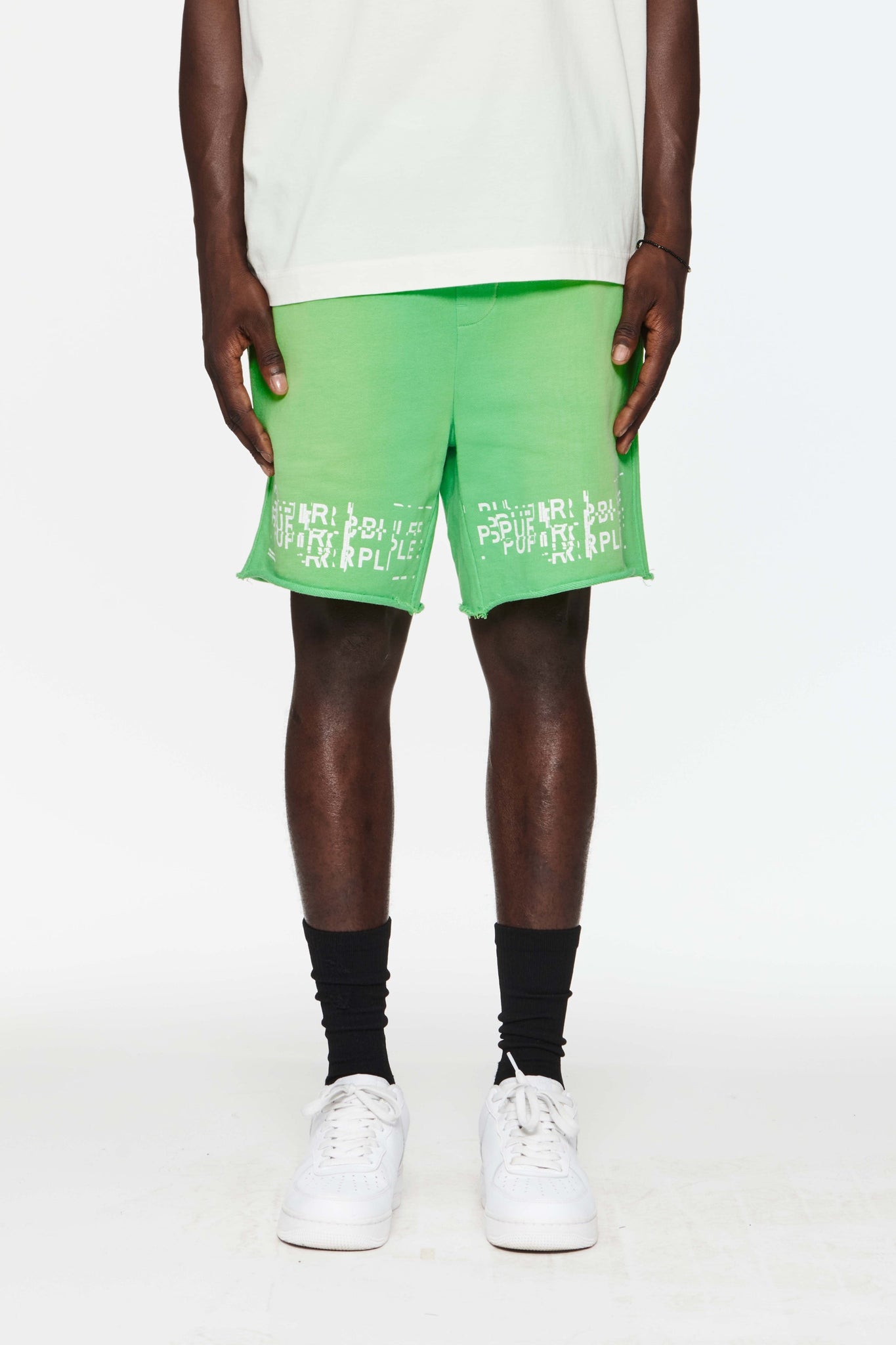 FRENCH TERRY SWEATSHORT - GREEN