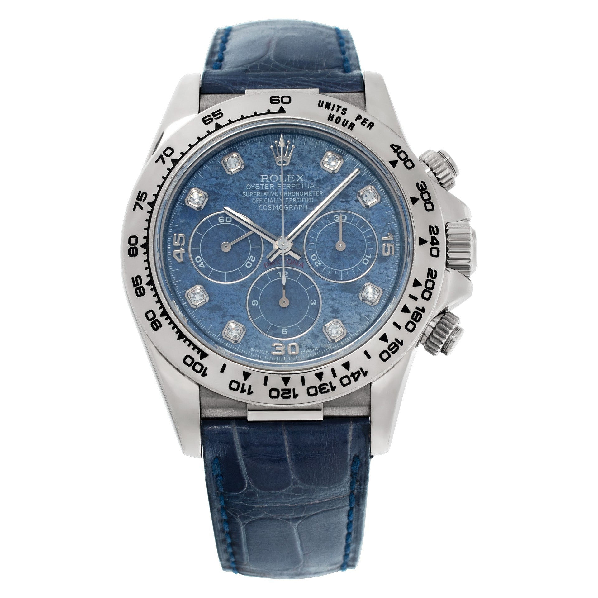 Rolex Daytona White Gold Zenith Sodalite Dial 16519